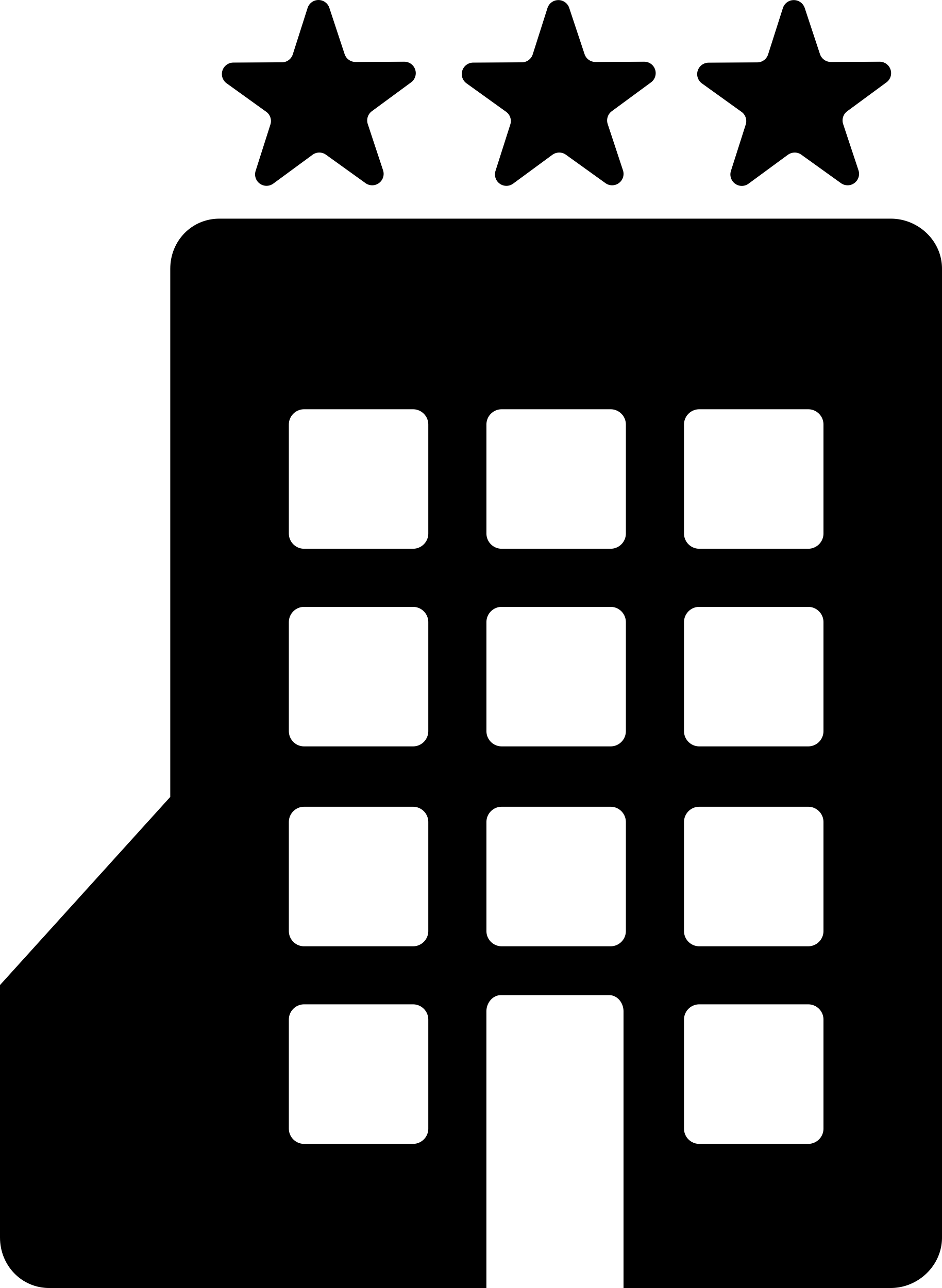 3 Star Hotel Outline Svg Vector Free Vectors